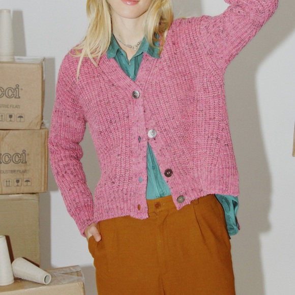 NWT Eolas Mireille cardigan in a Recycled cotton Blend - Picture 2 of 15